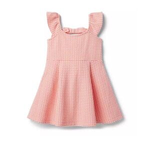 Janie&Jack Gingham Knit Seersucker Dress